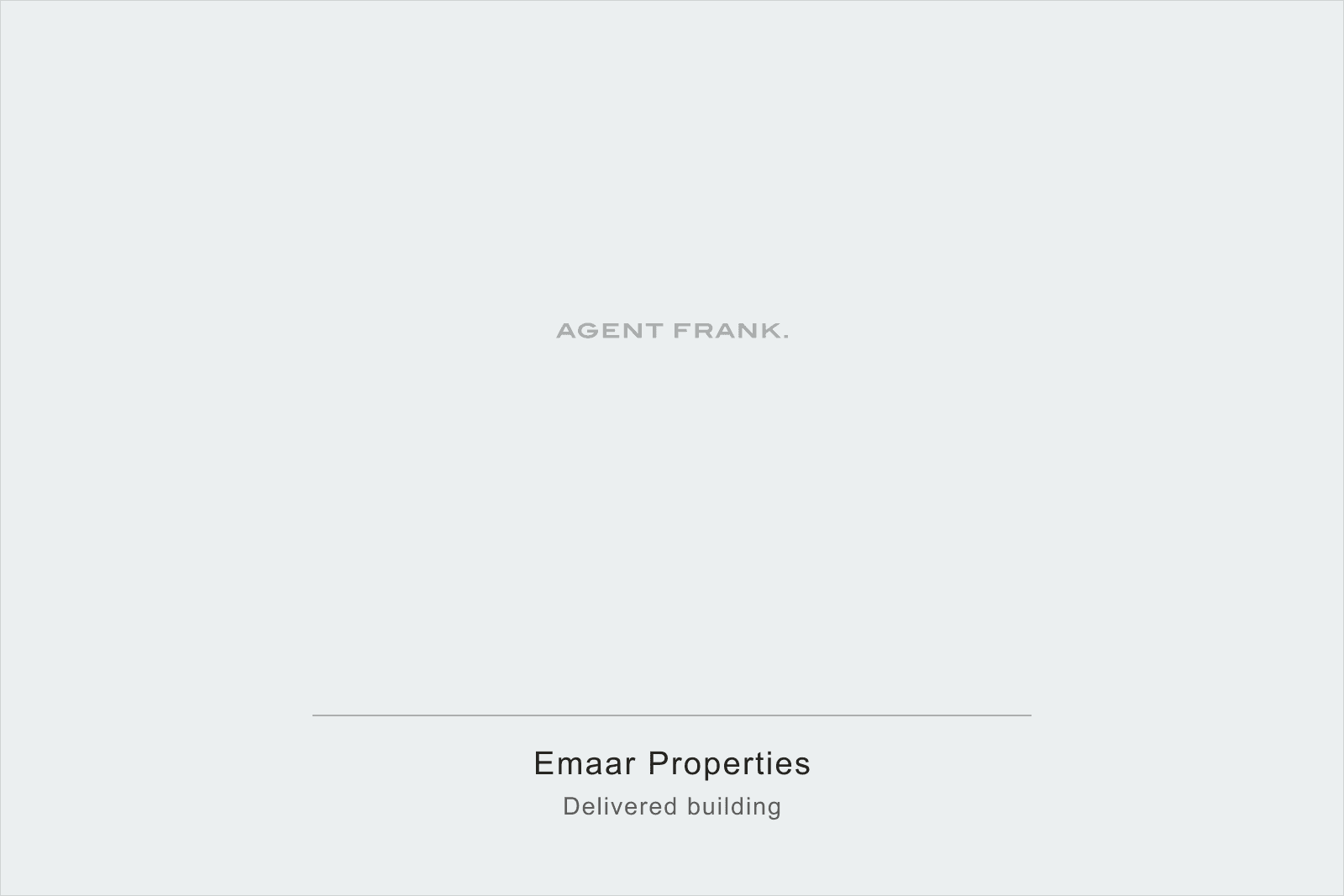 Photography pending for Emaar Properties, a Dubai developer profile. This frame will show a delivered building.