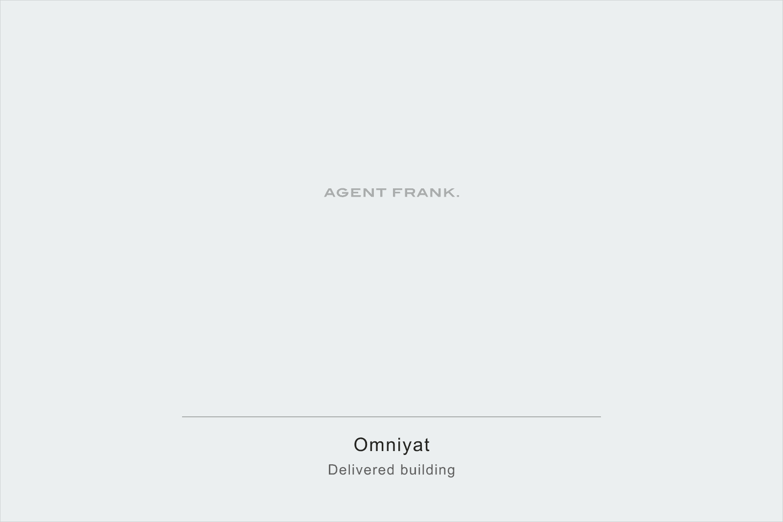 Photography pending for Omniyat, a Dubai developer profile. This frame will show a delivered building.