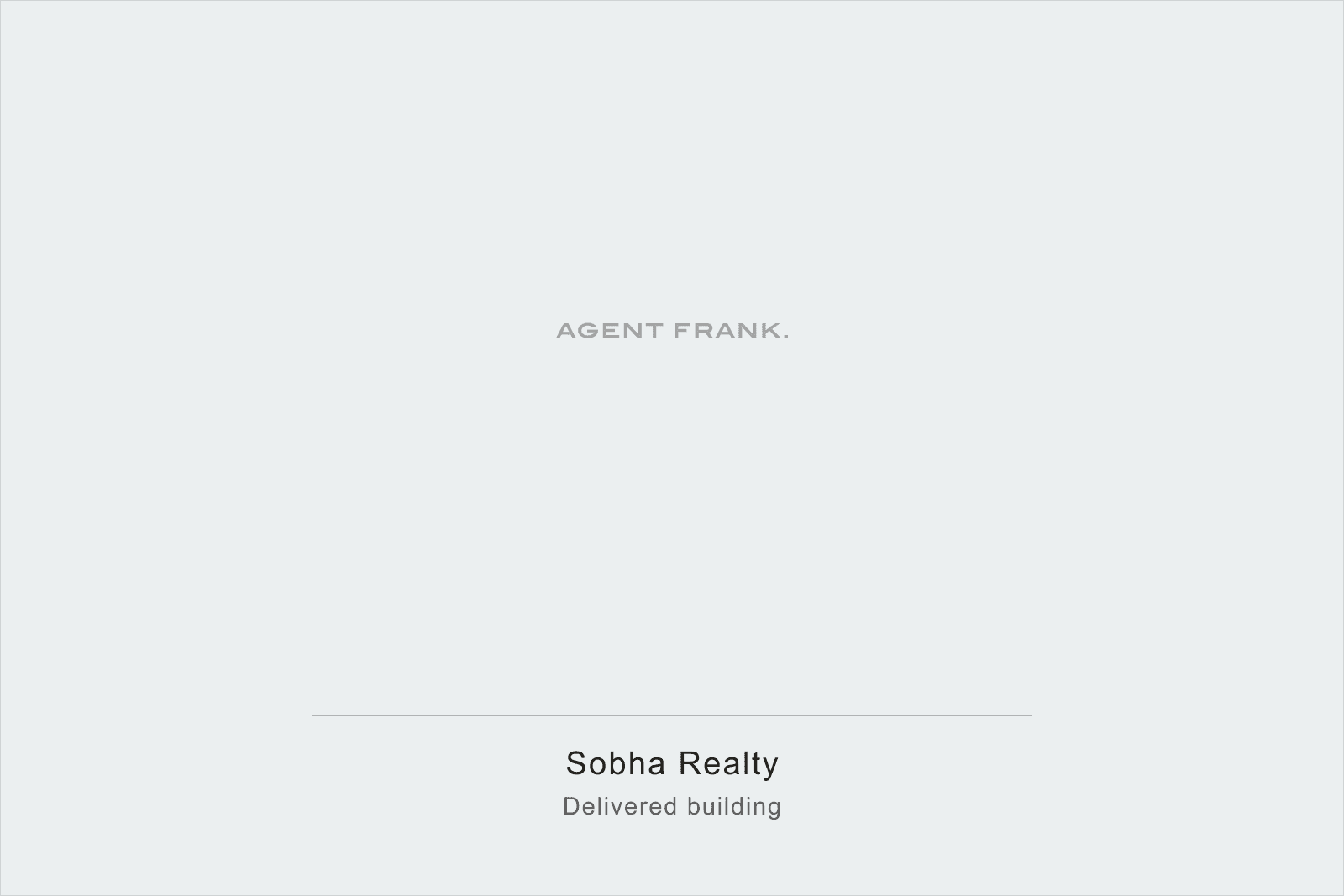 Photography pending for Sobha Realty, a Dubai developer profile. This frame will show a delivered building.