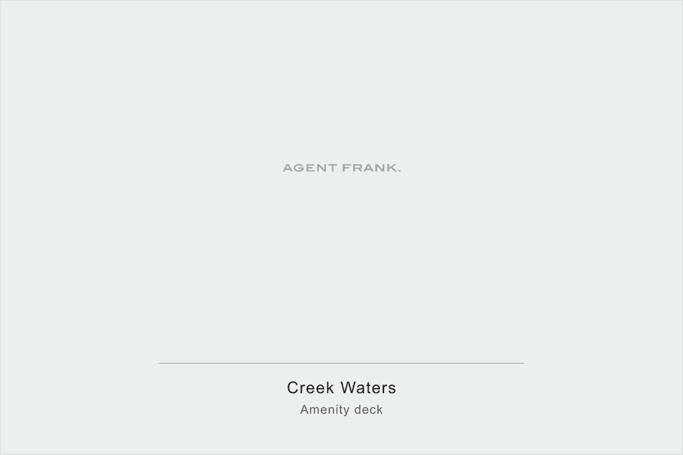 Photography pending for Creek Waters, an off-plan development. This frame will show the amenity deck.