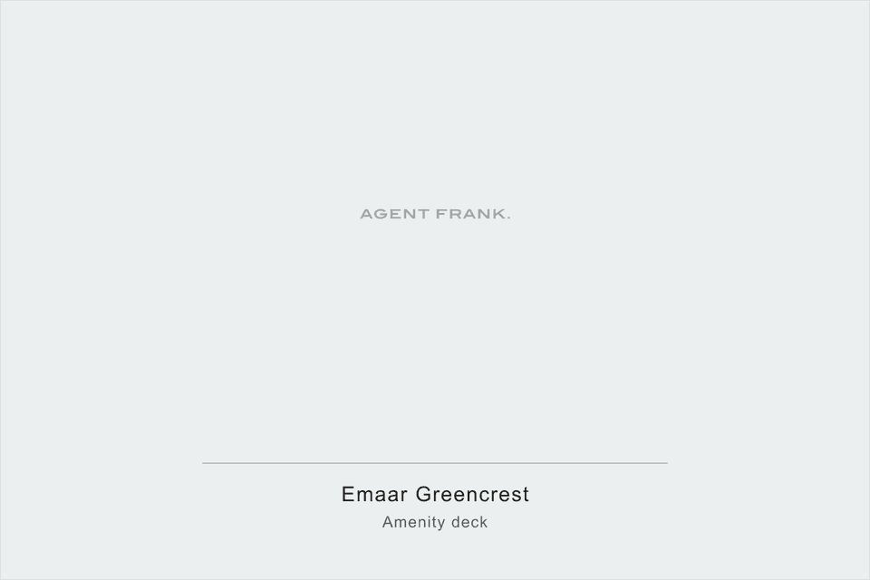 Photography pending for Emaar Greencrest, an off-plan development. This frame will show the amenity deck.
